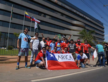 La Marea Roja presente en la previa de Chile Paraguay