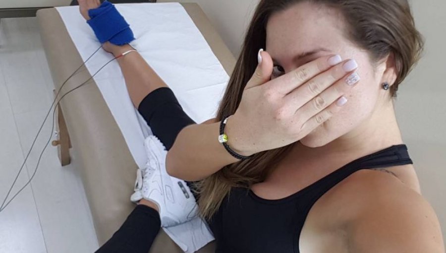 El accidente de Nicole Moreno debutando en la Zumba