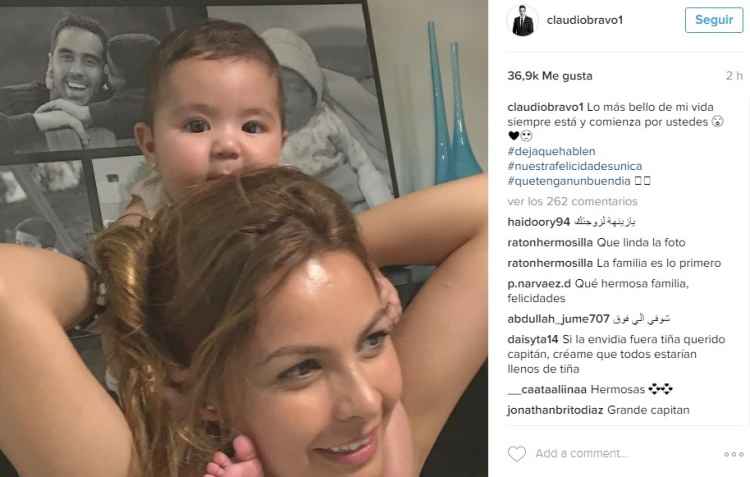 Claudio Bravo manda mensaje de amor a su esposa borrando supuesta infidelidad