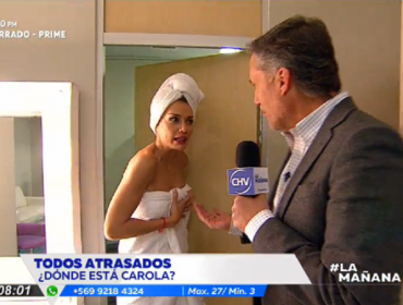 Sorprenden a Carola De Moras en plena ducha antes de salir al aire