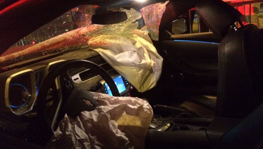 Hijo de Raquel Argandoña chocó y destrozó su auto de lujo
