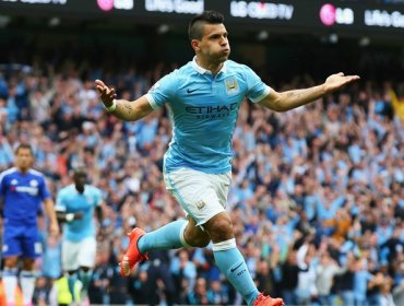 El Kun Agüero sufrió y gozó con el derbi de Manchester