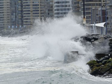 Nuevo aviso de marejadas para costas de Valparaíso y Viña del Mar