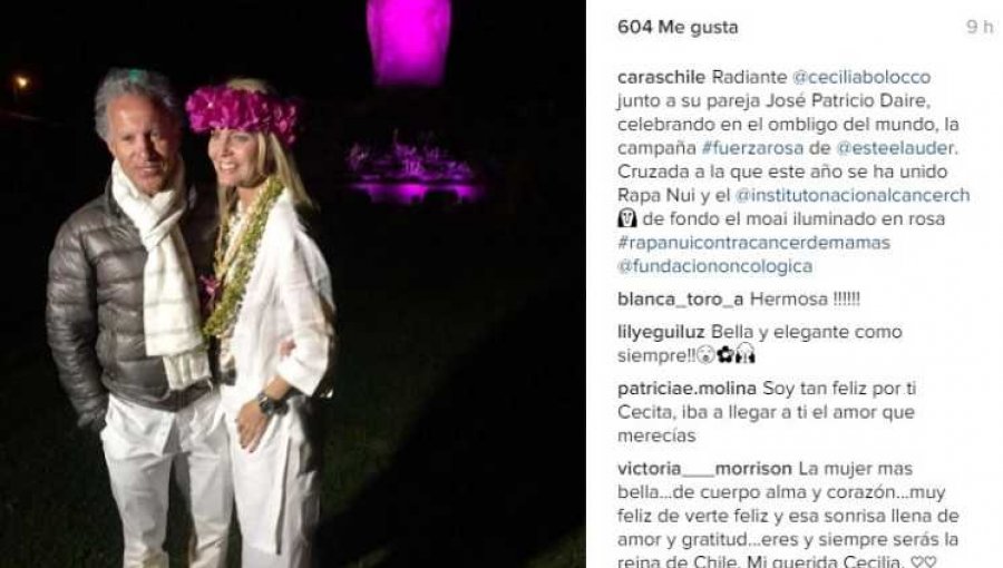 Cecilia Bolocco se deja ver con su nueva conquista en Isla de Pascua