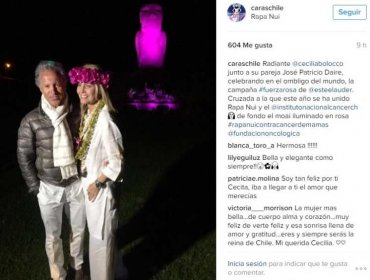 Cecilia Bolocco se deja ver con su nueva conquista en Isla de Pascua