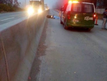 Valparaíso: Motorista muere tras impactar a camión en La Pólvora