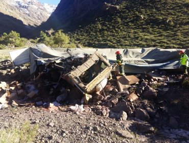 Volcamiento de Camión en Camino Internacional deja un muerto en Los Andes