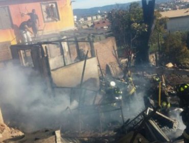 Incendio de dos casas en Viña del Mar deja como saldo dos desaparecidos