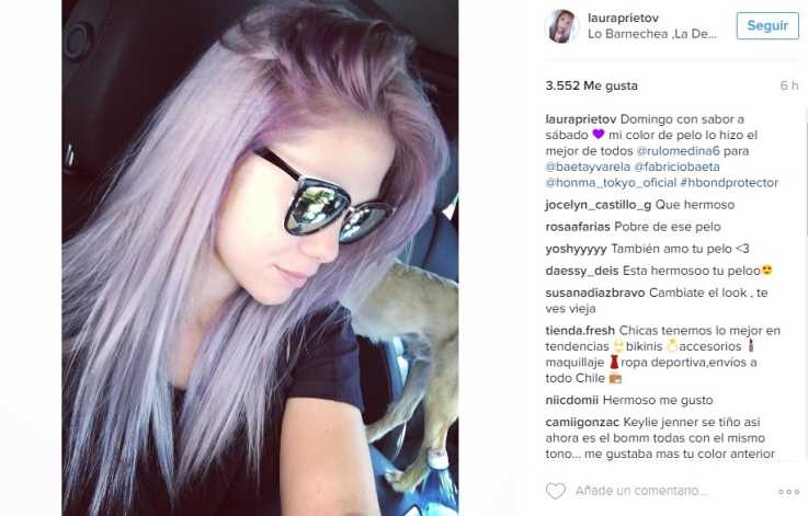 Laura Prieto estrena nuevo look tipo "ceniza" en redes sociales