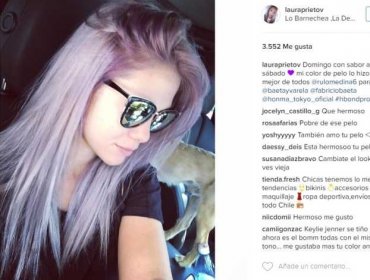 Laura Prieto estrena nuevo look tipo "ceniza" en redes sociales