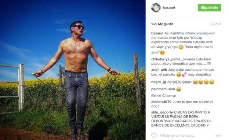 Actriz revela secreta y sugerente foto que le envió Pancho Saavedra a su Whatsapp