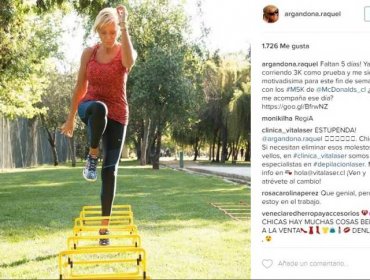 Así se prepara Raquel Argandoña para su nuevo desafío