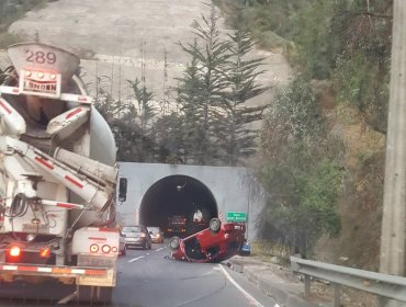 Nuevo accidente en Ruta Las Palmas en Viña del Mar dejo un lesionado