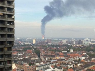 Mega incendio en Alemania: Instalaciones de BASF son consumidas por las llamas