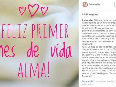 Eduardo Fuentes así celebró el primer mes de vida de su hija Alma