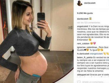 Así luce con 9 meses de embarazo la polola de Eduardo Vargas