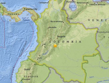 Un sismo de magnitud 5,4 sacude Colombia