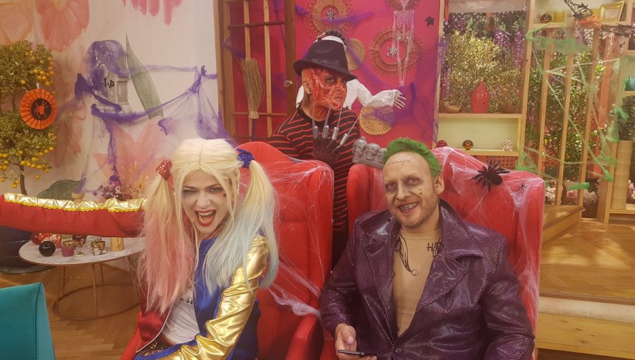 Elenco de matinal Bienvenidos sorprendió con disfraces de Halloween
