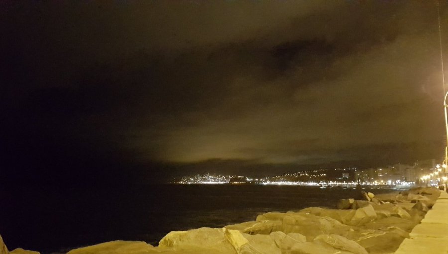 Mini temporal de viento y lluvia azotó la zona central de madrugada