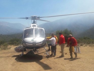 Alerta Roja por incendio en Camino Rungue en la comuna de Til Til