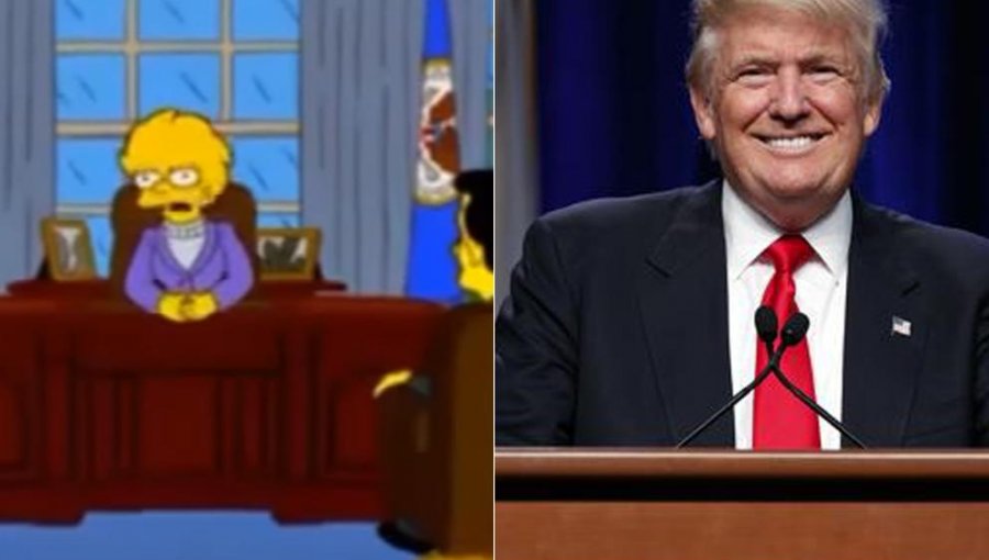 El capítulo en el que Los Simpson predijeron que Donald Trump sería presidente