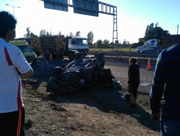 Fatal accidente en Ruta 5 Sur deja un muerto y 4 lesionados