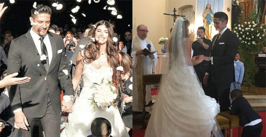 Boda de Pato Laguna y Yanina Halabi tuvo retraso debido al accidente inesperado del vestido de novia