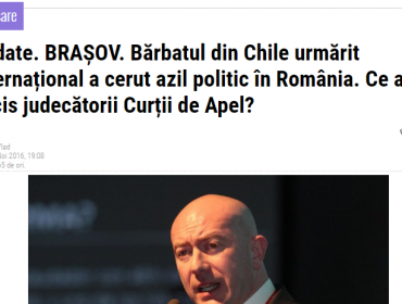 Rafael Garay pide asilo político en Rumania: Dice que no tendría juicio justo en Chile