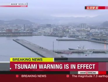 Fuerte Terremoto en Japón: Se activa alerta de Tsunami