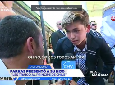 Él es el hijo de 11 años de Leonardo Farkas: Lo presentó como "El príncipe de Chile"