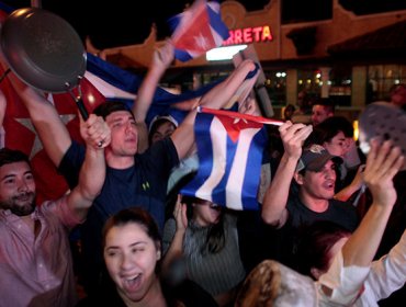 Cubanos en Miami celebran la muerte de Fidel Castro