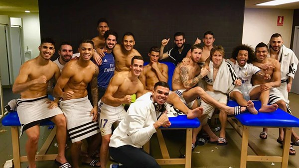 El festejo de Real Madrid con pose sensual de Cristiano