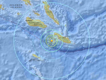 Nuevo terremoto de 6,9 grados sacude el Pacífico en Islas Salomón