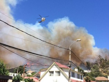 Controlado Incendio en sector Miraflores de Viña del Mar: 2 casas afectadas