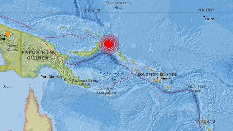 Terremoto de 7,9 grados sacude a Papúa Nueva Guinea