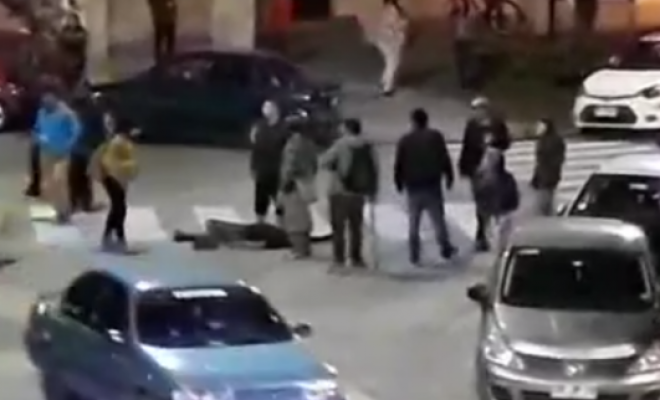 Filtran video de batalla campal en plena Plaza Perú en Concepción