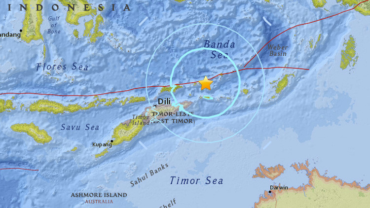 Terremoto de magnitud 6,5 se registra cerca de las costas de Timor Oriental