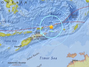 Terremoto de magnitud 6,5 se registra cerca de las costas de Timor Oriental