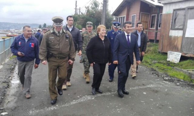 Michelle Bachelet tras el peor año de Chiloé: "Era necesario que viniéramos"