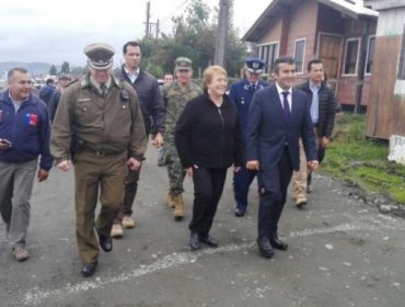 Michelle Bachelet tras el peor año de Chiloé: "Era necesario que viniéramos"