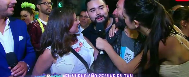 El hombre del año nuevo en TVN: En dos frases se tomó las redes sociales