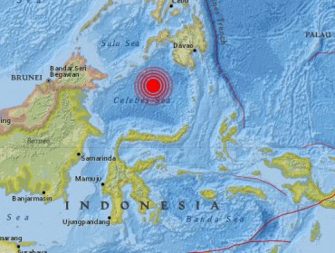 Se registra un sismo de magnitud de 7,3 entre Indonesia y Filipinas