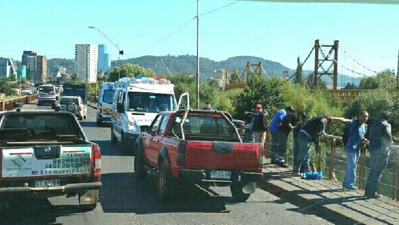 Mujer fue rescatada en el Río Cautín tras intento de suicidio