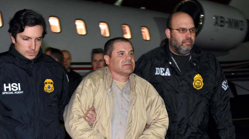 "Chapo" Guzmán llega a Nueva York tras polémica extradición desde México