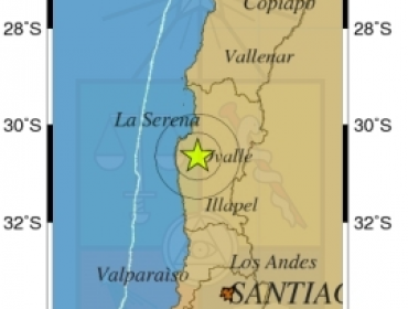 Sismo de mediana intensidad se registró en la Región de Coquimbo