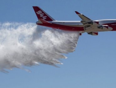 Este es el "súper avión" que está en Chile para combatir incendios: Súper Tanker 747