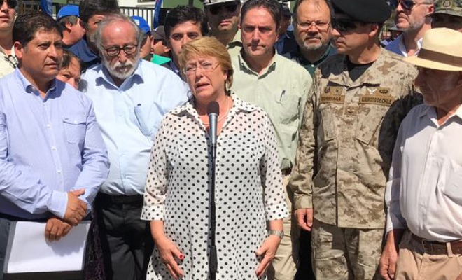 Presidenta Bachelet expresa sus condolencias tras muerte de bombero