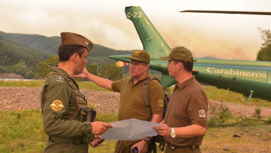 Mueren dos Carabineros en Incendios del Sur: Estaban completamente calcinados