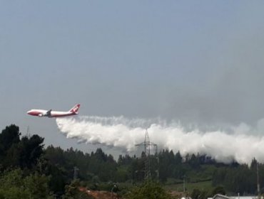 Así fue el trabajo del SuperTanker en las cercanías de Concepción