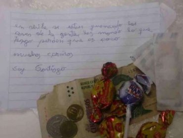 Pequeño de 8 años de Mendoza emociona con donación a Chilenos